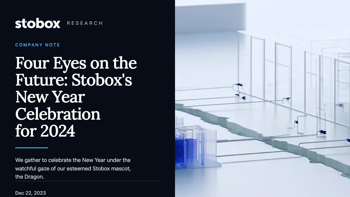 Four Eyes on the Future: Stobox's New Year Celebration for 2024