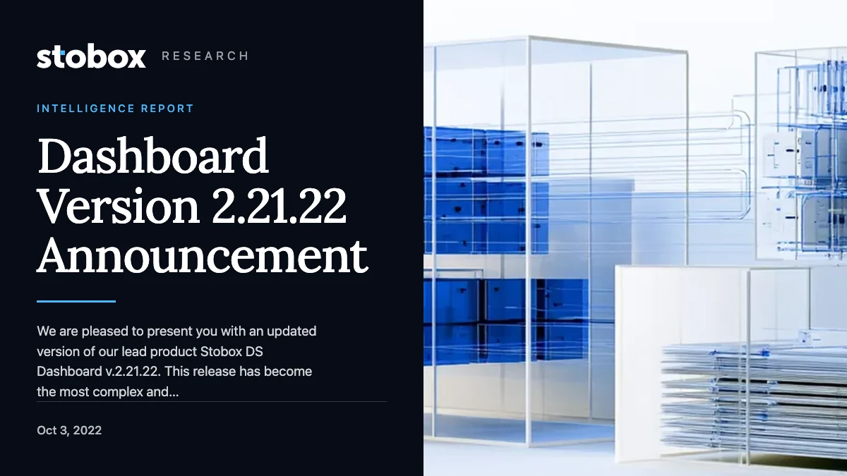 Dashboard Version 2.21.22 Announcement