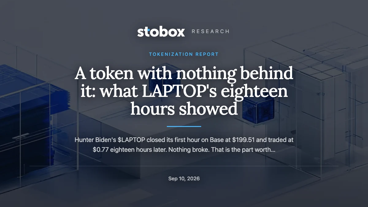 A token with nothing behind it: what LAPTOP's eighteen hours showed