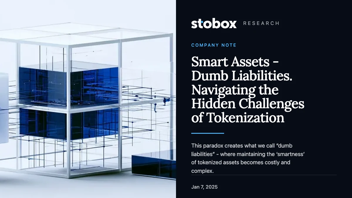 Smart Assets - Dumb Liabilities. Navigating the Hidden Challenges of Tokenization