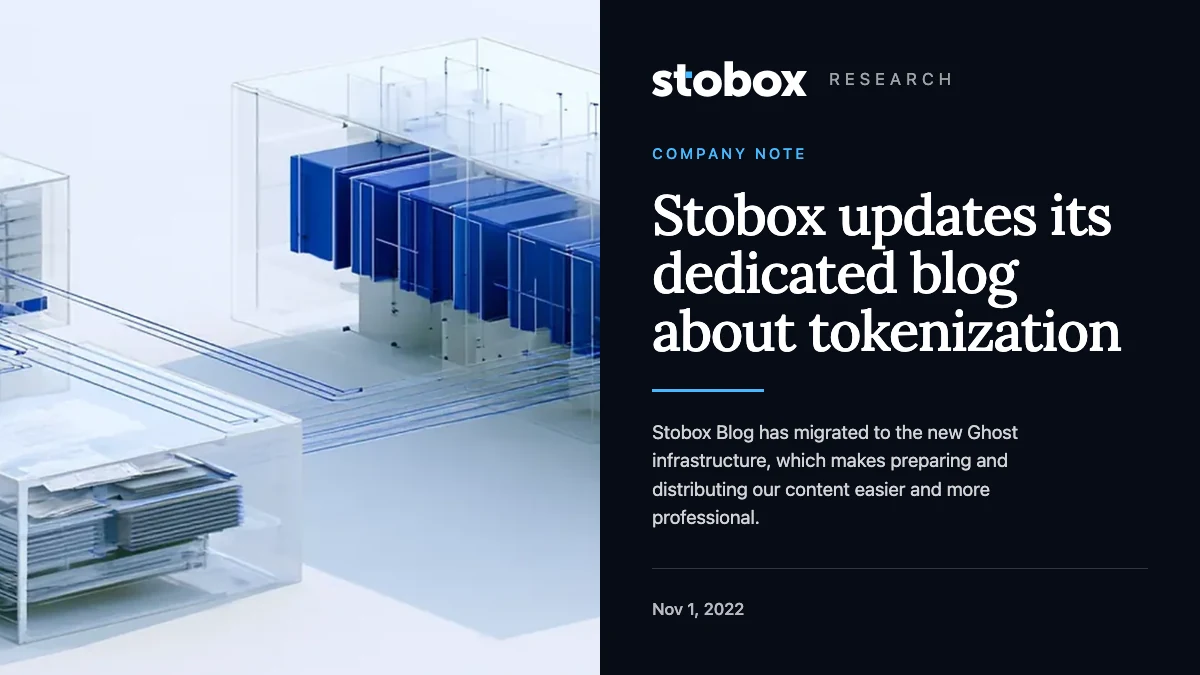 Stobox updates its dedicated blog about tokenization